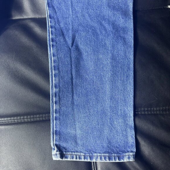 Wrangler Men's Straight Leg Jeans Blue Denim Relaxed Fit Rugged Wear 38x32 - Picture 8 of 16